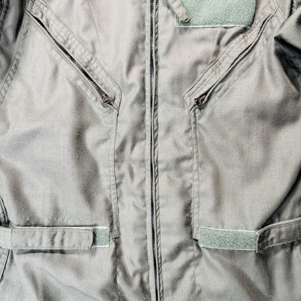 Vintage US Military Flyers Coveralls Mens 38R CWU-27/P Flight Suit 70s Olive - Picture 5 of 16